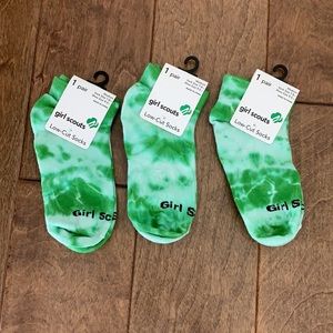 Girls Scout Sock Bundle • little kids Size Medium • 7 - 8.5 shoe size 9 - 2.5